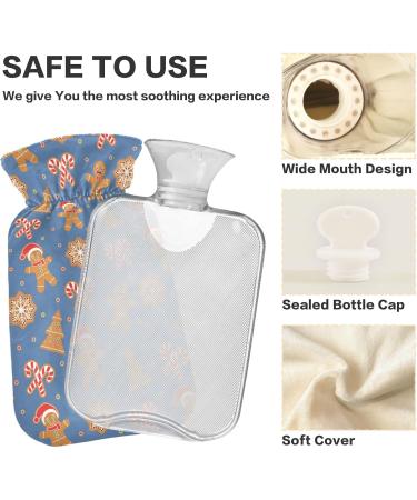 Buy KCL Deci 2L Hot Water Bottle with Cover - Christmas Cake Man Design Foot Warmer & Pain Relief for Hot and Cold Therapy - Buy Online on GoSupps.com