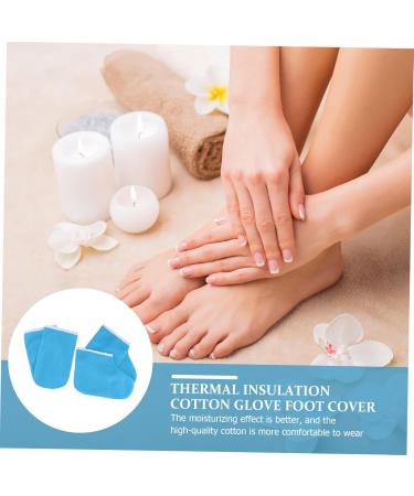 Vaguelly Kit Soin Mains Pieds Paraffine Socks Chaussettes Cir es Tailles Unique Coton Thermique Bleu Profond Bain Paraffine Hydratation Spa Usage Domestique Professionnel - Buy Online on GoSupps.com