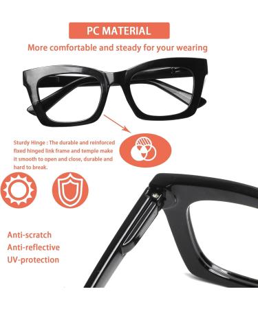 6 Pack Oprah Style Blue Light Blocking Reading Glasses for Women - Spring Hinge Eyeglasses Mixed Colors 1.0x Readers - Buy Online on GoSupps.com