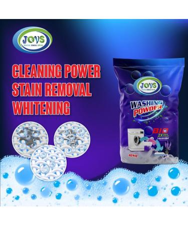 JOVS Bio Washing Powder 10kg - Biological Laundry Cleaning Detergent over 500 Washes Cleans Tough Stains in Quick Wash. Gentle on Sensitive Skin - Bulk size for Family and professionals. - Buy Online on GoSupps.com