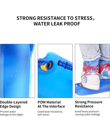 BQA Hydration Water Bladder Reservoir 2L for Outdoor Activities - Blue - Buy Online on GoSupps.com