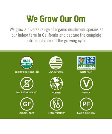 Om Mushroom Superfood Reishi Powder - Organic Adaptogen for Stress & Immune Support, 7.05 oz - 100 Servings - Buy Online on GoSupps.com