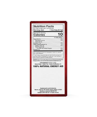 Total Tea Energy Tea Bags with Caffeine - Mixed Berry Flavored Green Tea for Focus & Stamina (25 Tea Bags) - Buy Online on GoSupps.com