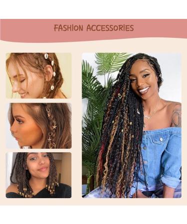 Dreadlock Hair Jewelry Set - 241 Pcs Metal Loc Rings, Cuffs, Coils, Beads - Black Women's Braids Decorations - Buy Online on GoSupps.com