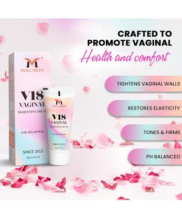 MACARIA V18 Vaginal Tightening Cream - Enhances Sensation & Confidence for Women & Girls | 30g | International Shipping - Buy Online on GoSupps.com