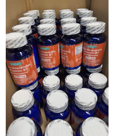VANI 750MG Benfotiamine with B1, 5X Time Fat & Water Soluble Thiamine B1 Supplement Third Party Tested, No Gluten (120 Capsules) - Buy Online on GoSupps.com