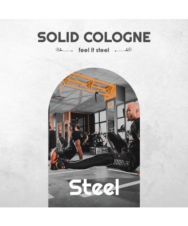 Steel Solid Cologne 0.75 oz - Natural Men's Cologne - Redefined men's fragrance Wax Cologne Steel Travel Size Cologne for men - Solid Cologne Men's Steel Scent (3/4 Ounce (Pack of 1) Steel) - Buy Online on GoSupps.com