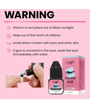 Tongyend Individual Lash Glue Black Eyelash Clusters Bond Latex Free Waterproof Eyelash Glue Lash Adhesive Express Drying Strong Bonding Long Lasting No Irritaiton for DIY Lash Extensions 5ML - Buy Online on GoSupps.com