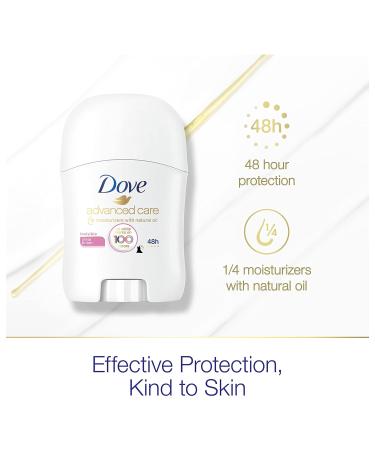 Dove Advanced Care Invisible Travel Antiperspirant Deodorant Stick - 36 Pack, Rose, 0.5 Oz - 48-Hour Sweat and Odor Protection - No White Marks on 100 Colors - Clear Finish - Women's Deodorant - Buy Online on GoSupps.com
