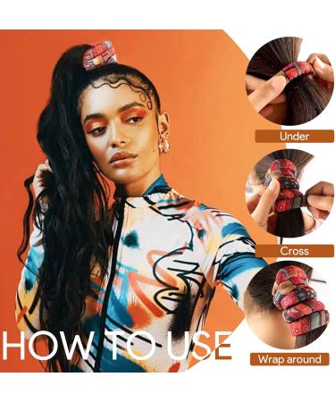 Dreadlocks Hair Scrunchie Spiral Lock Dreads Bendable Dreadlocks Accessories Spiral Ponytail for Women - Buy Online on GoSupps.com