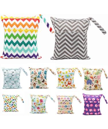 Xingmo Reusable Wet Dry Bag Nappy Organizer with Zipper - Hanging Diaper Bag for Wet or Dry Clothes Storage (5# M+L) - Buy Online on GoSupps.com