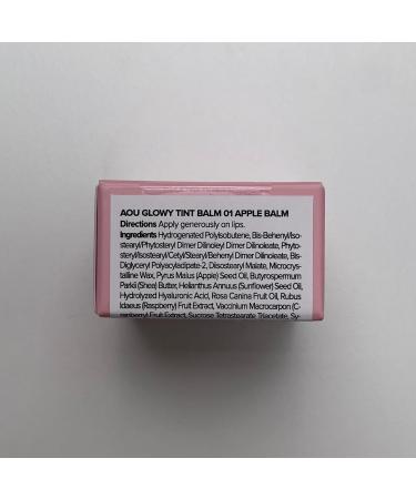 AOU GLOWY TINT BALM Tinted Lip Balm with Natural Gloss Instant Hydration for Chapped Lips 0.12Oz (01 Apple Balm) - Buy Online on GoSupps.com
