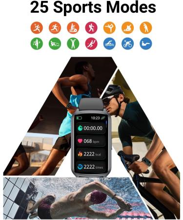 Amzhero Health Fitness Tracker with 24/7 Heart Rate Blood Oxygen Blood Pressure Sleep Tracker 5ATM Waterproof Activity Trackers with Step Tracker - S & L - Spaceblack - Buy Online on GoSupps.com
