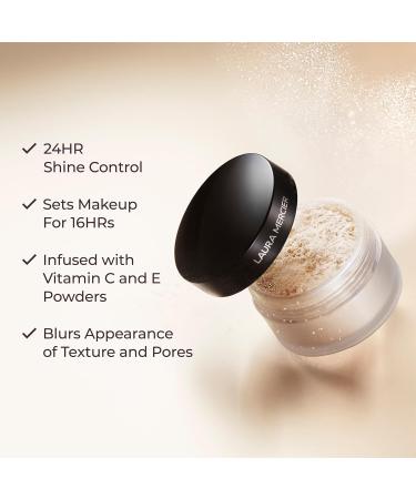 Laura Mercier Tinted Moisturizer Blurred Matte with SPF 30 24HR+ Shine Control Shade 1W Blonde and Translucent Loose Setting Powder 24HR Shine Control Infused with Vitamins C + E Bundle - Buy Online on GoSupps.com