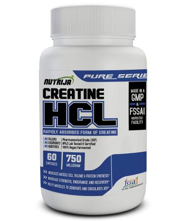 Creatine HCL 750MG - 60 Capsules