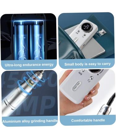 1 Set Electric Nail Drill 45000RPM Portable Nail Drill Kit Rechargeable Acrylic Nail Drill Professional Electric Nail File with 6 Nail Drill Bits for Manicure Pedicure - Buy Online on GoSupps.com
