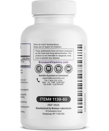 Bronson 5-HTP 200mg (5-hydroxytryptophan) Griffonia Simplicifolia Non-GMO, 60 Vegetarian Capsules 60 Count (Pack of 1) - Buy Online on GoSupps.com