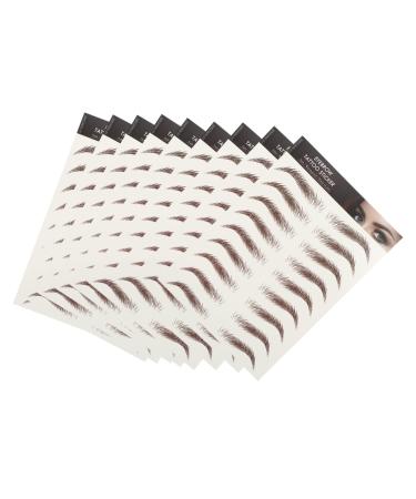 Beatifufu 9 Sheets Waterproof Eyebrow Stickers Eyebrow Transfers Stickers for Women Makeup Brow Sticker Tool