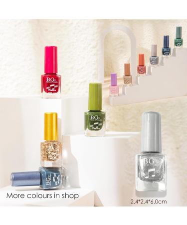 Silver Nail Polish Glitter Nail Polish - Quick Dry Breathable Nail Varnish - Holographic Metallic Mirror Effect No UV Needed Nail Polish Nail Art DIY Nail Salon for Women Girls at Home - Buy Online on GoSupps.com