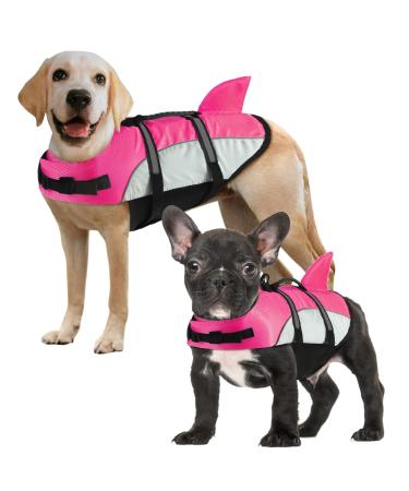 ALAGIRLS Dog Costume Life Jacket for Dogs for Swimming Pool Beach Boating ALADLJ001 PinkN LL: 55-68cm (chest circumference) PinkGray