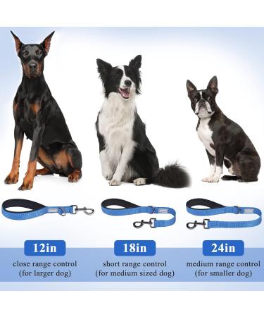 Vivaglory Short Dog Leash - 46 cm Traffic Training Line for Medium & Large Dogs | Durable Blue Leash - Buy Online on GoSupps.com