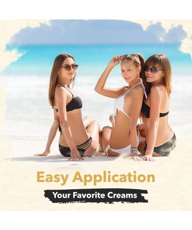 HASHI Self Tanner Applicator Includes 4 Reusable Pads, Long Handle for Easy Back Application, Perfect for Smooth and Even Self-Tanning, Ideal for All Skin Tones - Buy Online on GoSupps.com