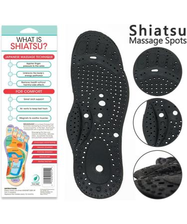 Felicity Shiatsu Massage Magnet Insoles - Pain Relief Therapist Shoes with Acupressure & Strong Magnetic Support - Buy Online on GoSupps.com