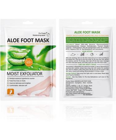 3 Pairs Foot Peel Mask Moisturising Foot Peeling Mask for Callus Remove Repair Soothes Softens Deeply Hydrates Feet Hard Skin Remover for Dry & Hard Skin Callus Cracked Heels - Buy Online on GoSupps.com