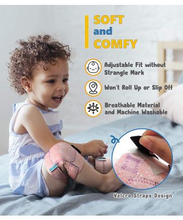 Simply Kids Baby Knee Pads for Crawling - 2 Pairs | Toddler Infant Knee Protectors (Black) - Buy Online on GoSupps.com