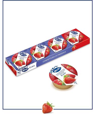 Hero Poker Strawberry Jam - Lot of 30 packets of 100 g (4 bottles of 25 g) - Additional confectionery - Superior quality fruits - Without preservatives and without colourants - Buy Online on GoSupps.com