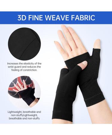 Arthritis Compression Gloves for Pain Relief | Black L | Help with Typing & Daily Work - Buy Online on GoSupps.com