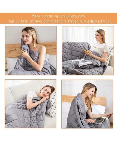 4.5 kg Heavy Weighted Blanket with Duvet Cover - Sleep & Stress Relief for 49-63 kg - 122 x 183 cm - Comfortable White Design - International Shipping - Buy Online on GoSupps.com