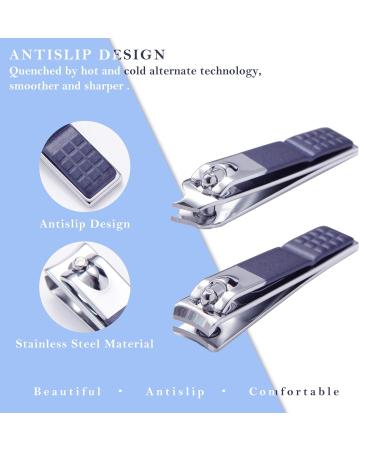 FUNNHAOO Professional Manicure Set: Stainless Steel Nail Clippers Grooming Kit with Travel Case (18in1 Blue) - Buy Online on GoSupps.com
