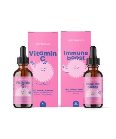 JoySpring Immune and Vitamin C Drops for Kids