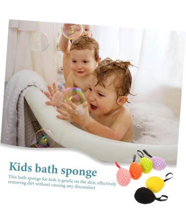 Beavorty 6pcs Bath Ball & Sponge Set - Soft Baby Bathing Body Scrubber & Shower Cleaning Brush - Buy Online on GoSupps.com