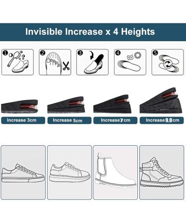 Height Increase Insole Pillow - Adjustable Shoe Heel Inserts for Men & Women | Quality 5mm Foot Pads - Buy Online on GoSupps.com