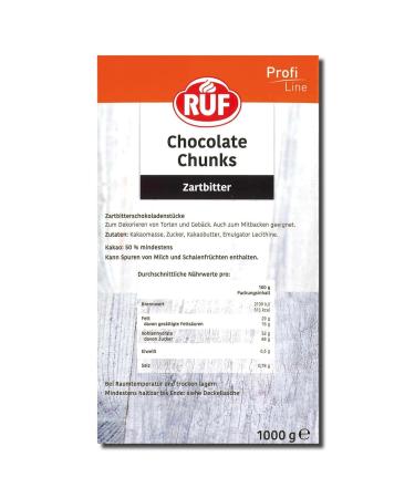 Buy Call Chocolate Chunks - XXL Vegan Dark Chocolate Drops for Baking | Gluten-Free 1000g Pack - Buy Online on GoSupps.com