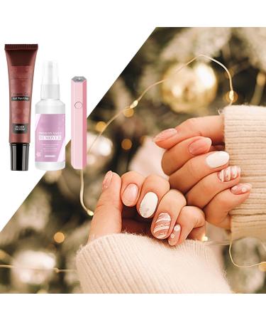 Solid Gel Nail Glue Strong Gel Nail Glue | Effective strong glue for nail tips | Pressure-activated nail remover spray soft and strong gel nail glue for false nails - Buy Online on GoSupps.com