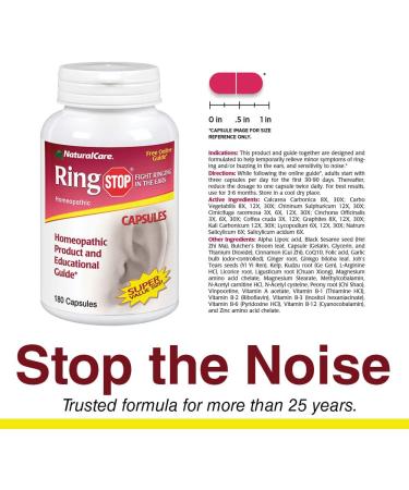 NaturalCare Ring Stop â€“ 180 Capsules | Support Natural Health & Wellbeing - Buy Online on GoSupps.com