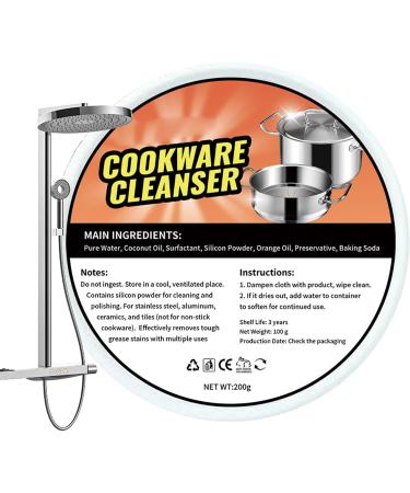 Rust Remover | Polishing Stainless Steel Pan Cleaner Quick Oven Cleaner Fast Kitchen Supplies for Stubborn Rust Stains Household Hard Water Deposits Rowces 200g - Buy Online on GoSupps.com