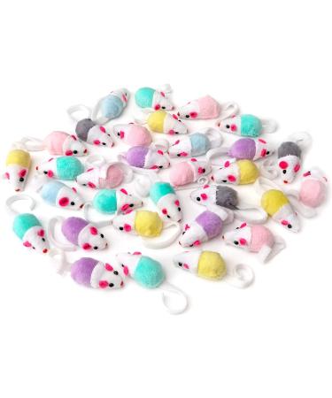 Chiwava 36-Piece Interactive Cat Toy Set - Colorful 11.5 cm Mice Rattles for Kittens | Perfect for Playtime & Engagement - Buy Online on GoSupps.com