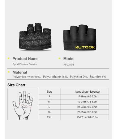 Kutook Fitness Gloves for Strength Training | Breathable Weightlifting Gloves for Men & Women | Optimal Grip & Comfort for Gym & Cross Training - Buy Online on GoSupps.com