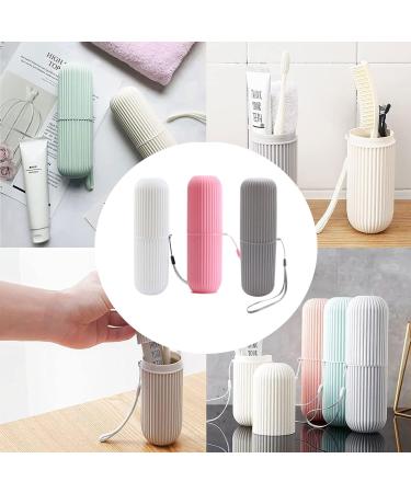 Zuomendy18 Portable Travel Toothbrush Box - 3pcs Storage Case for Easy Toothbrush Organization | Ideal for International Travel - Buy Online on GoSupps.com