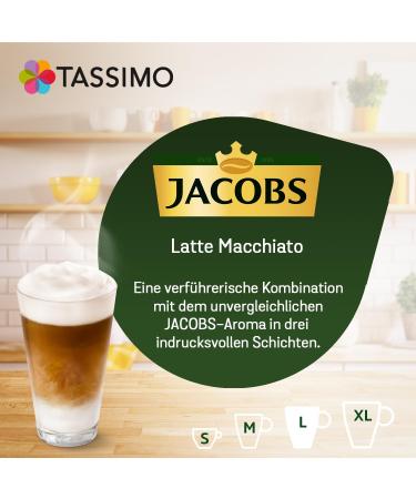 Buy Jacobs Latte Macchiato Classico Tassimo Capsules - Pack of 40 (5 Packs of 8 Drinks) | International Shipping Available - Buy Online on GoSupps.com