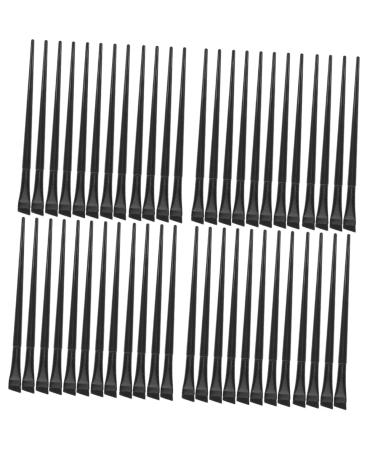 Baluue 48 Pcs Eyeliner Brush Eye Shadow Brush Eyeliner Makeup Tool Practical Eyeliner Brush Black