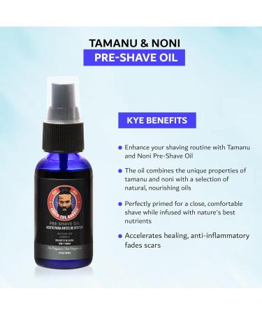 Premium Pre-Shave Oil for Sensitive Skin - Moisturizing Jojoba Noni & Tamanu - Unscented Smooth Shaving Experience - Buy Online on GoSupps.com