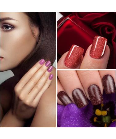 DANNEASY 16 Sheets Red Nail Wraps - Self Adhesive Nail Polish Stickers for Women - Gel Nail Sticker Fingernail Stickers Manicure Kit with Nail File and Cuticle Stick - Buy Online on GoSupps.com