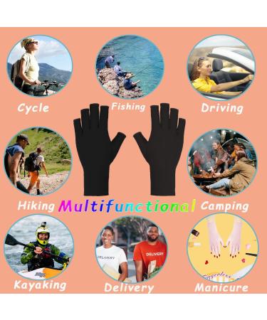 COOSLIM Anti UV Gloves for Gel Nail Lamp Uv Shield Glove for Women UPF50+ Protection Gloves for Manicures Black - Buy Online on GoSupps.com