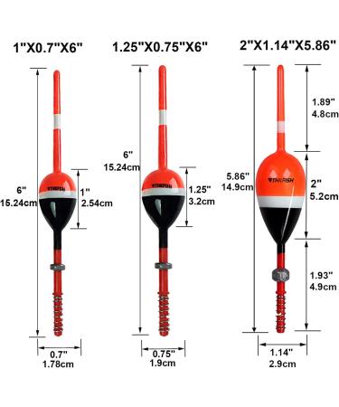 THKFISH Balsa Wood Fishing Floats and Bobbers Set - 5pcs Crappie, Panfish, Walleye Bobber Pack - Buy Online on GoSupps.com