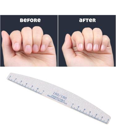 Nail File Set Professional Nail Buffer File Nail File Manicure Tools Washable Reusable 180/180 Grit Nail File Professional for Manicure Pedicure with Salon and DIY Nail Art - Buy Online on GoSupps.com